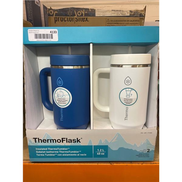 Thermo Flask Insulated Thermo Tumblers 40oz 2 Pack