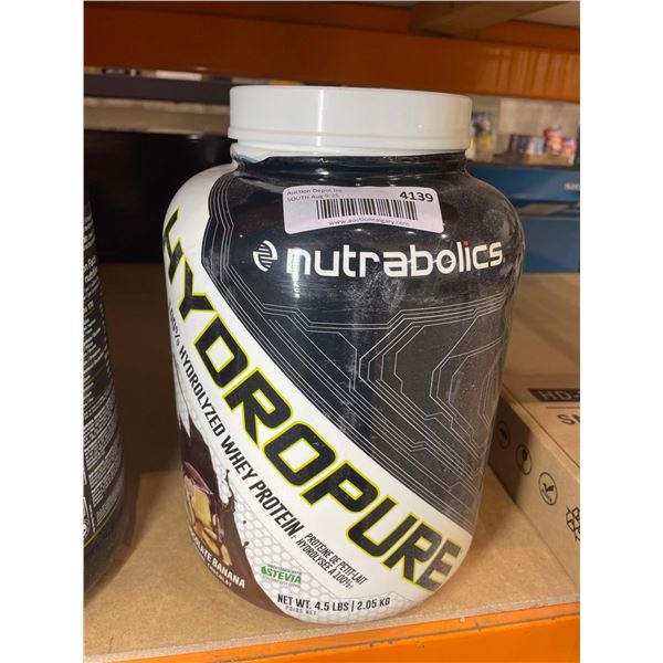 Nutrabolics Hydropure 100% Hydrolyzed Whey Protein 4.5lbs