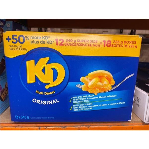 Kraft Dinner Original Mac and Cheese 12 x 340g