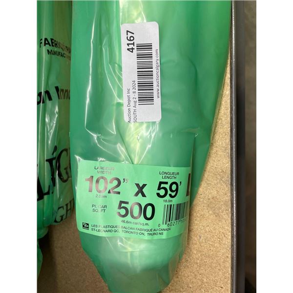 Balcan Plastics Vapor Barrier 102" W x 59' L  500 sqft