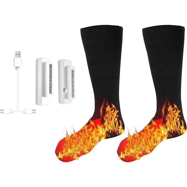 Heated Socks HUIOP 3.7V Heated Socks Foot Warmers for Men and Women, Electric Heating Socks, Washabl