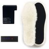 Image 1 : Wool Heated Insoles for Winter, Rechargeable Foot Warmer for Men Women, Hiking Skiing Fishing Huntin