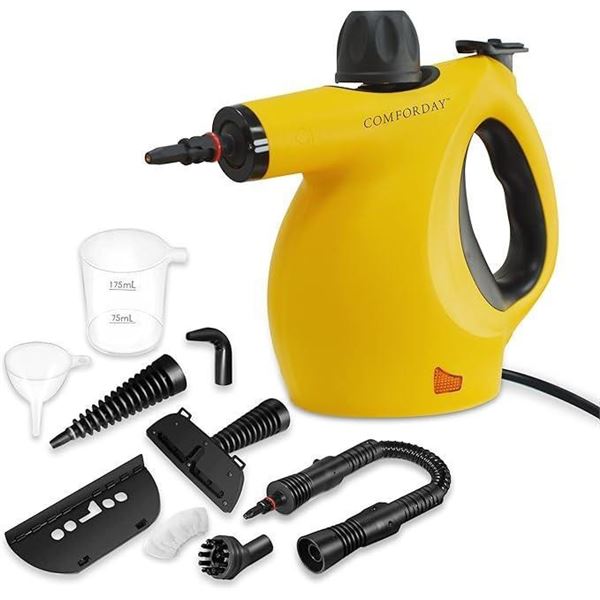 Comforday Multi-Purpose Steam Cleaner Handheld Steam Cleaner Perfect for Stain Removal, Curtains, Ca