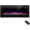 Image 1 : 42 in. Wall Mounted Electric Fireplace, Remote Control