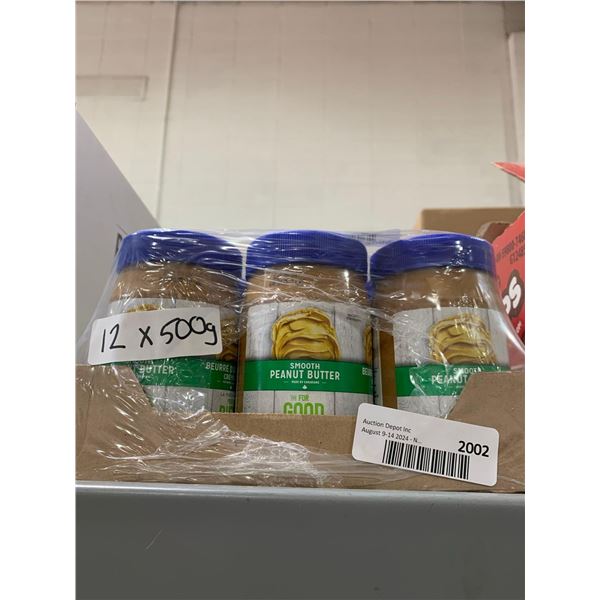 CASE LOT- For Good Foundation Smooth Peanut Butter 12 x 500g