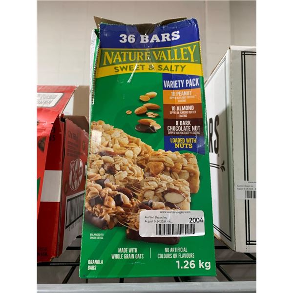 CASE LOT- Nature Valley Variety Pack of Assorted Sweet & Salty Granola Bars