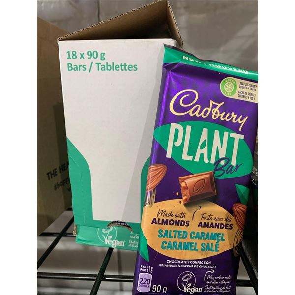 CASE LOT- Cadbury Salted Caramel Plant Bar 18 x 90g