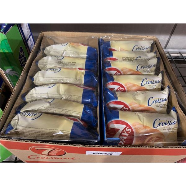 CASE LOT- 7 Days Croissant w/ Vanilla Flavoured Filling 4 displays x 6 x 75g