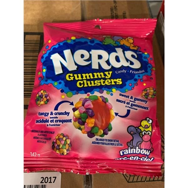 CASE LOT- Nerds Candy Rainbow Gummy Clusters 12 x 142g