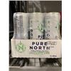Image 1 : CASE LOT- Pure North Cucumber Lime Energy Seltzer 12 x 355ml