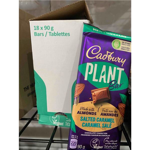CASE LOT- Cadbury Salted Caramel Plant Bar 18 x 90g