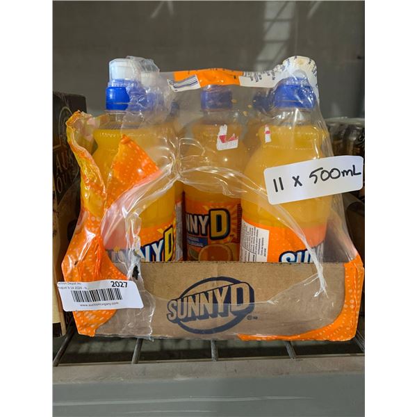 CASE LOT- SunnyD Tangy Original Citrus Punch Beverage 11 x 500ml