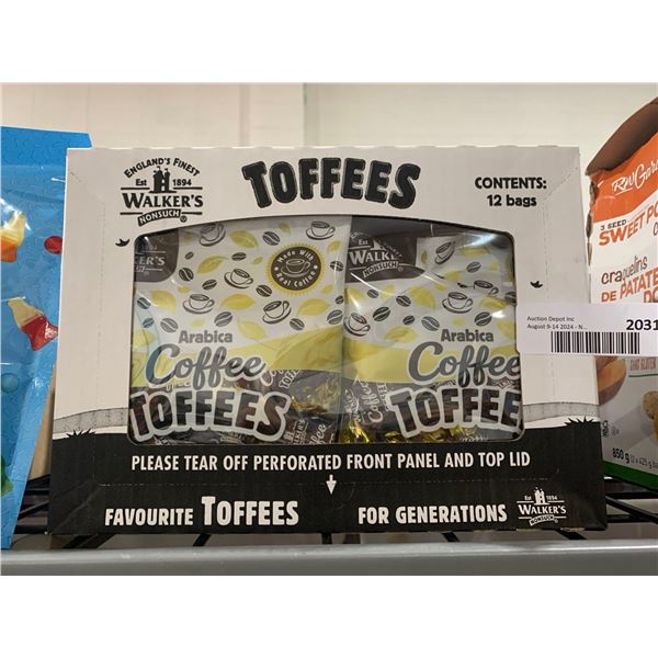 CASE LOT- Walkers Savory Arabica Coffee Toffees 12 x 150g