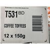 Image 2 : CASE LOT- Walkers Savory Arabica Coffee Toffees 12 x 150g
