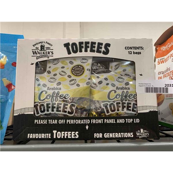 CASE LOT- Walkers Savory Arabica Coffee Toffees 12 x 150g