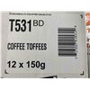 Image 2 : CASE LOT- Walkers Savory Arabica Coffee Toffees 12 x 150g