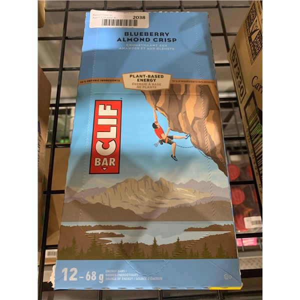 CASE LOT- Clif Bar Blueberry Almond Crisp Plant Based Energy Bars 12 x 68g