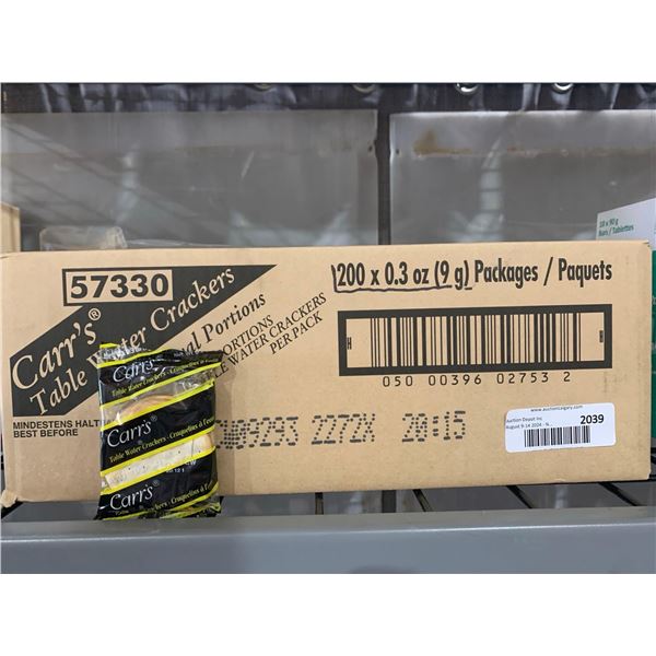 CASE LOT- Carr's Table Water Crackers 200 x 9g