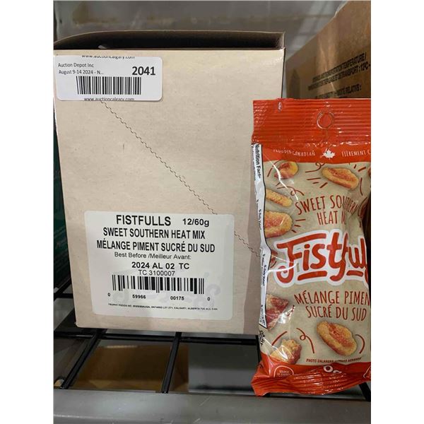 CASE LOT- Fistfulls Sweet Southern Heat Peanut Mix 12 x 60g