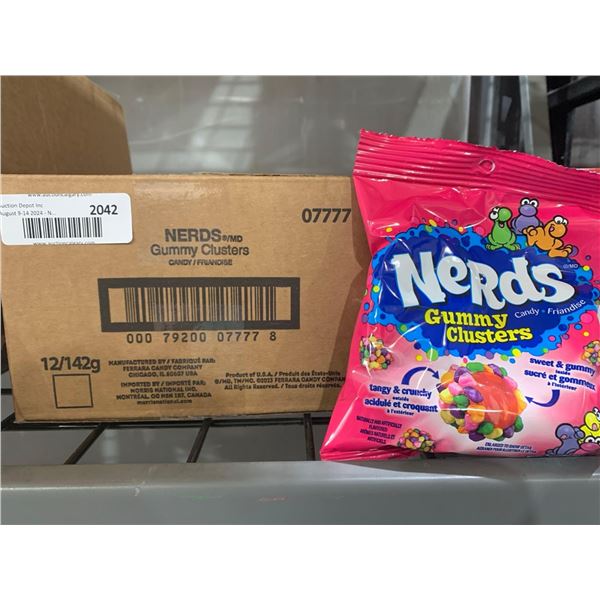 CASE LOT- Nerds Rainbow Gummy Clusters 12 x 142g