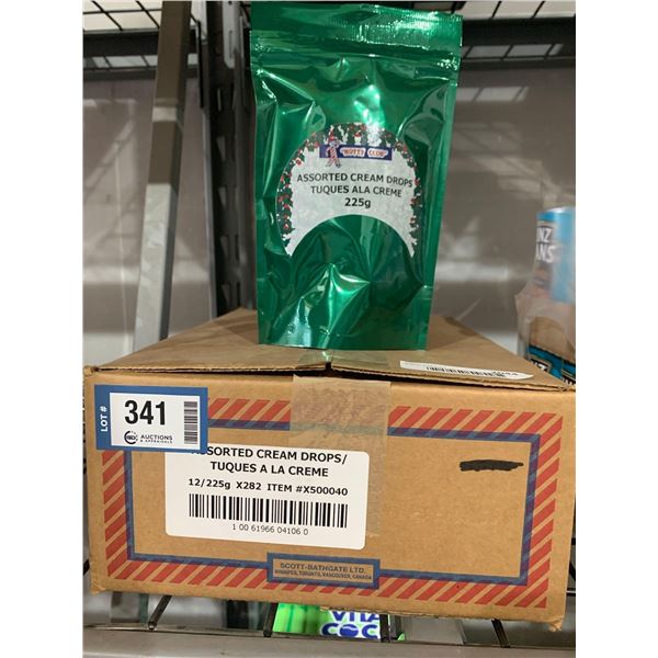 CASE LOT- Nutty Club Assorted Cream Gummy Drops 12 x 225g