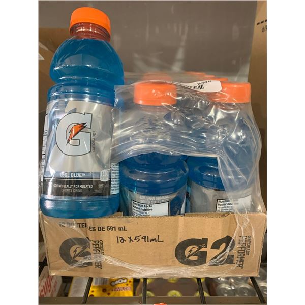 CASE LOT- Gatorade Cool Blue Energy Sports Drink 12 x 591 ml