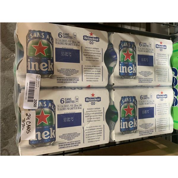 CASE LOT- Heineken Alcohol Free Beer 4x (6 x 330ml)