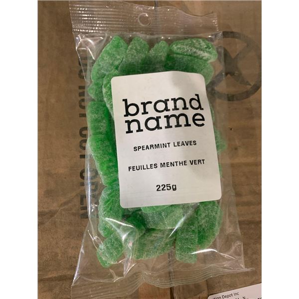 CASE LOT- Scholtens Brand Name Spearmint Leaf Gummies 20 x 225g
