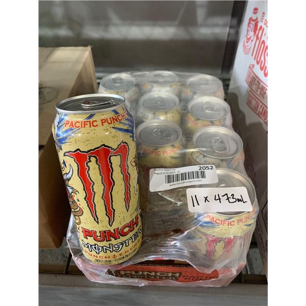 CASE LOT- Monster Pacific Punch Energy Drink 11 x 473ml