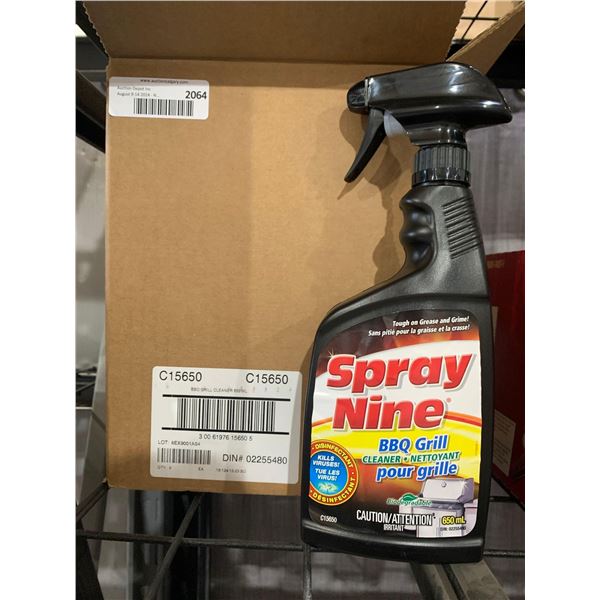 CASE LOT- Spray Nine BBQ Grill Cleaner 6 x 650ml