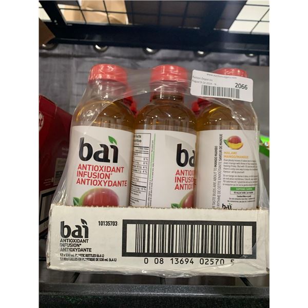 CASE LOT- Bai Mango Antioxidant Infusion Drink 12 x 530ml