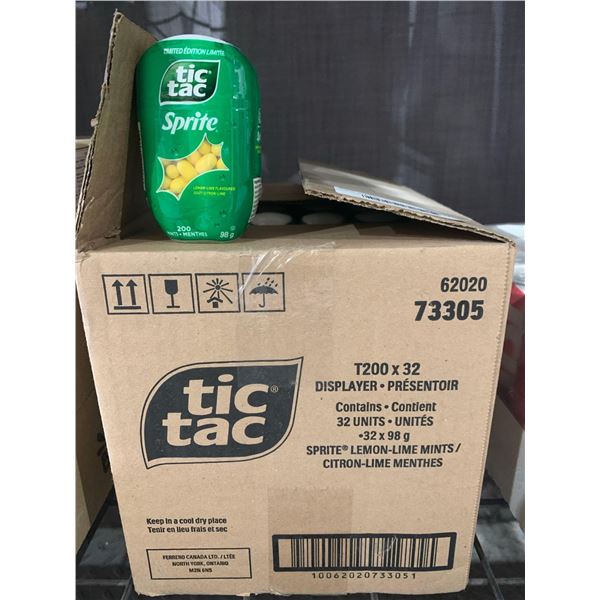 CASE LOT- TicTac Sprite Lemon-Lime Mints 32 x 98g