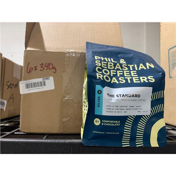CASE LOT- Phil & Sebasitan Coffee Roasters Standard Coffee Beans 6 x 340g