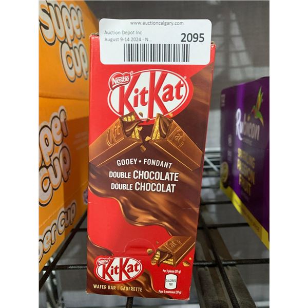 CASE LOT- Nestle Kitkat Gooey Double Chocolate Wafer Bars 15 x 112g