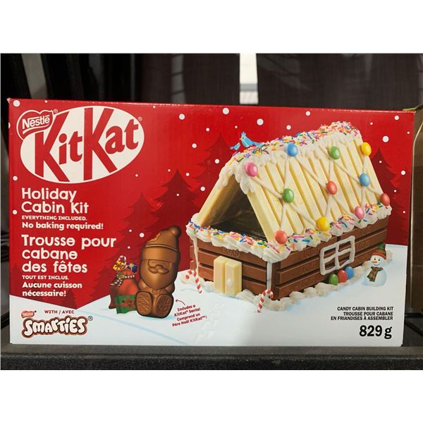 CASE LOT- Nestle KitKat No Bake Holiday Cabin Kit w/ Smarties