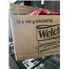 Image 2 : CASE LOT- Welch's Real Fruit Berries 'n Cherries Fruit Snacks 12 x 140g