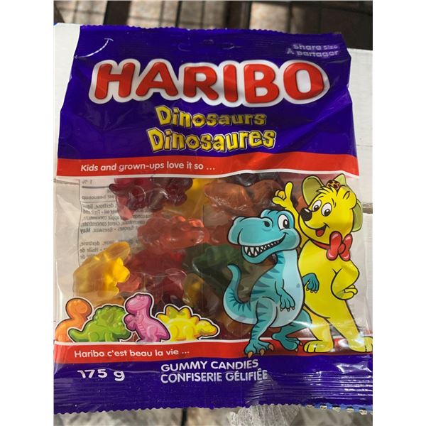 CASE LOT- Haribo Dinosaur Gummy Candies 12 x 175g