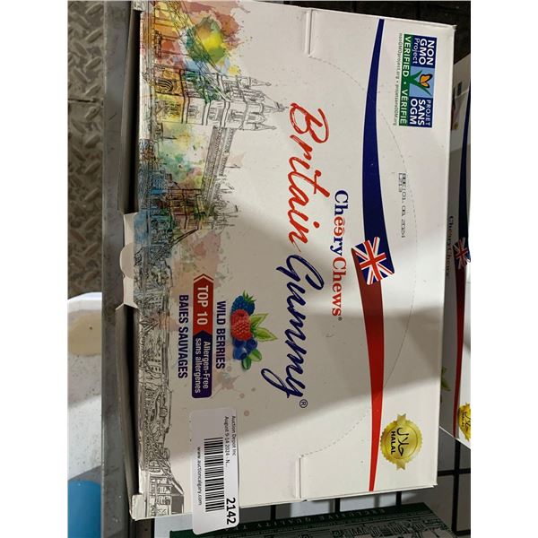 CASE LOT- Cheery Chews Britain Gummy Candies Wild Berries 12 x 150g