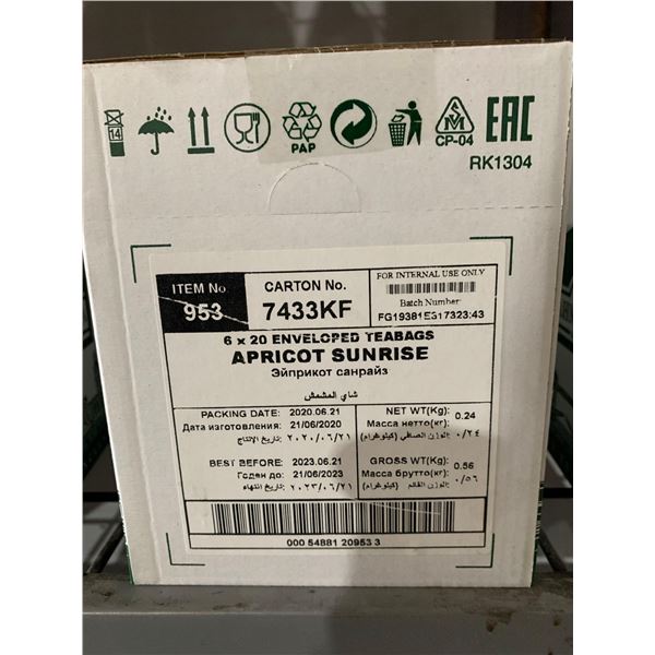 CASE LOT- Ahmad Tea London Apricot Sunrise 6 x 30 Teabags