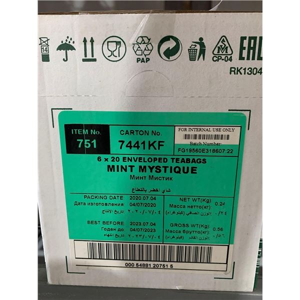 CASE LOT- Ahmad Tea London Mint Mistique 6 x 30 Teabags