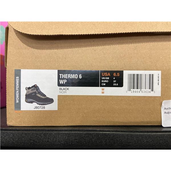 Merrell Women's Thermo 6 Shell Waterproof Insulated Fleece-Lined Winter Boots Size 6.5 Black