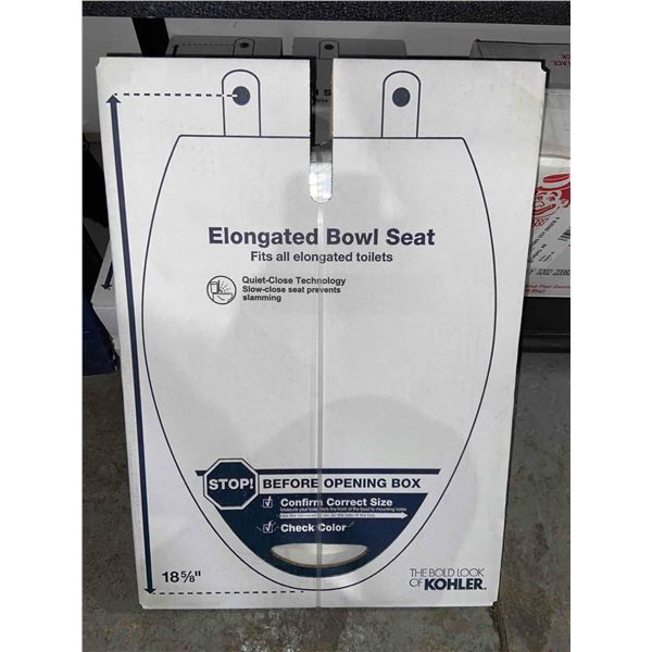 Kohler Elongated Toilet Bowl Seat 18 5/8" x 14 3/16"