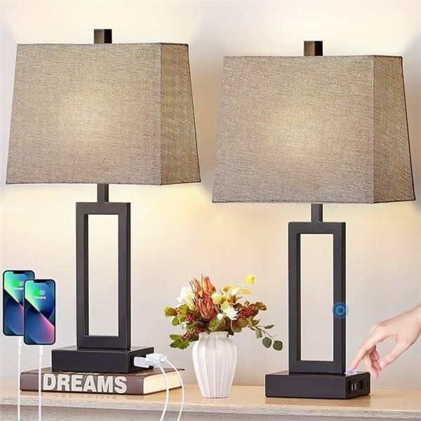 Lolikit Table Lamp Set of 2 Grey