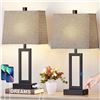 Image 1 : Lolikit Table Lamp Set of 2 Grey