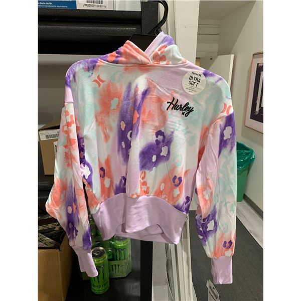 Hurley Multi Color Crop Hoodie Size Medium Youth