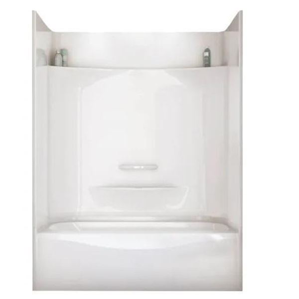 Maax Essence TS-6030 White Fiberglass Shower base - Bathtub + Bathtub Wall Model 149010-L-000-002-29