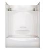 Image 1 : Maax Essence TS-6030 White Fiberglass Shower base - Bathtub + Bathtub Wall Model 149010-L-000-002-29