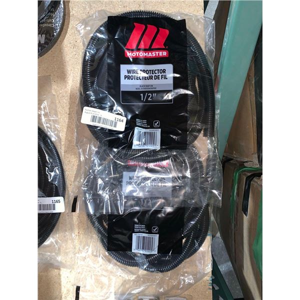 MotoMaster Wire Protector Black Snap On 1/2" x's 2