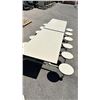 Image 4 : Commercial Lunch Room/Banquet Table - Folding Storable on wheels. Seats 12
