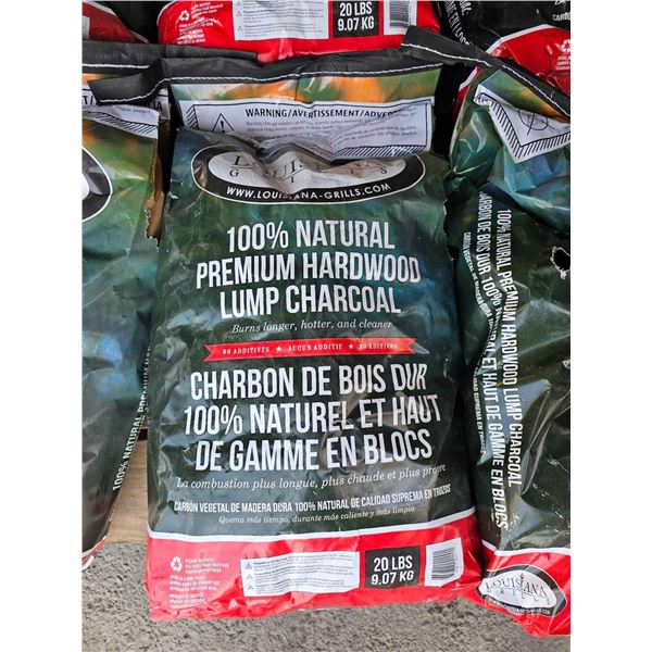 Lousiana Grills 100% Natural Premium Hardwood Lump Charcoal 20 Lbs